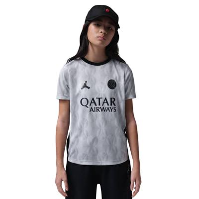 Nike Paris Saint-Germain x Jordan Pre-Match Trainingsshirt 2025-2026 Kids Grijs Zwart