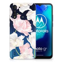 Motorola Moto G8 Power Lite TPU Case Lovely Flowers - thumbnail