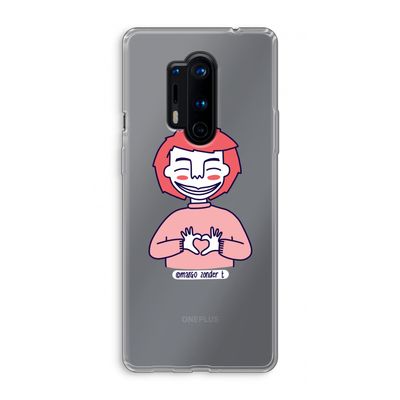 Hartje: OnePlus 8 Pro Transparant Hoesje