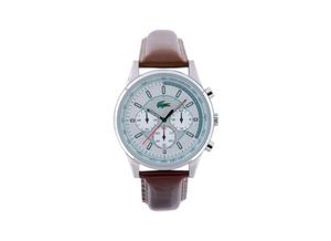 Lacoste horlogeband 2010457 / LC-21-1-14-0163 Leder Bruin 20mm + bruin stiksel