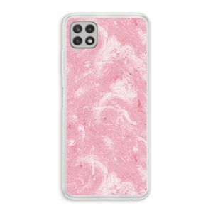 Abstract Painting Pink: Samsung Galaxy A22 4G Transparant Hoesje
