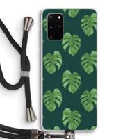 Monstera leaves: Samsung Galaxy S20 Plus Transparant Hoesje met koord