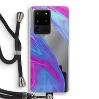 Zweverige regenboog: Samsung Galaxy S20 Ultra Transparant Hoesje met koord