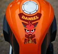 Duivel motor sticker