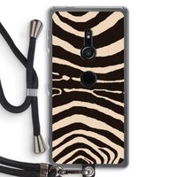 Arizona Zebra: Sony Xperia XZ2 Transparant Hoesje met koord