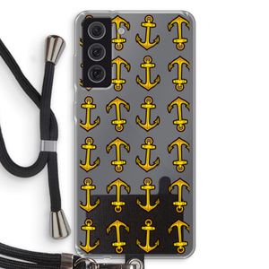 Musketon Anchor: Samsung Galaxy S21 FE Transparant Hoesje met koord