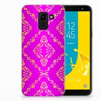 Siliconen Hoesje Samsung Galaxy J6 2018 Barok Roze - thumbnail