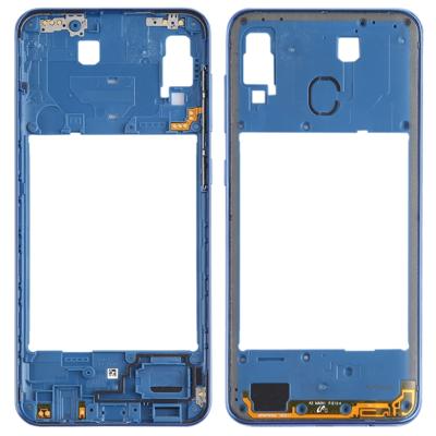 Middelste frame bezel plaat voor Galaxy A30 SM-A305F/DS (blauw)