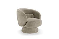 Fauteuil BOSSA NOVA 360° draaibaar bouclé taupe - 43527