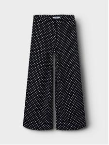Name it zomer broek meisjes - zwart - wide leg fit - Nkfsalinda