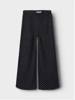 Name it zomer broek meisjes - zwart - wide leg fit - Nkfsalinda