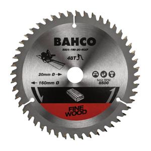 Bahco Cirkelzaagblad | hardmetaal tanden | voor invalzagen | voor hout | 48 TPI | 20 mm x 165 mm - 8501-165-20-48XF
