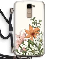 Floral bouquet: LG K10 (2016) Transparant Hoesje met koord