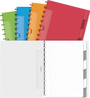 Adoc Colorlines schrift, ft A4, 144 bladzijden,commercieel geruit, geassorteerde kleuren