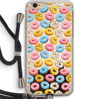 Pink donuts: iPhone 6 PLUS / 6S PLUS Transparant Hoesje met koord Pink donuts: iPhone 6 PLUS / 6S PLUS Transparant Hoesje met koord