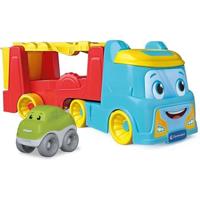Clementoni-spel - De vrachtwagen van de tuimelende auto's - Gerecycled plastic - Auto's inbegrepen - Vanaf 18 maanden - Made in Italy