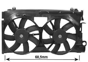 KADER + DUBBELE KOELVENTILATOR 0936749