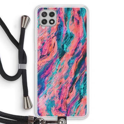 Electric Times: Samsung Galaxy A22 4G Transparant Hoesje met koord
