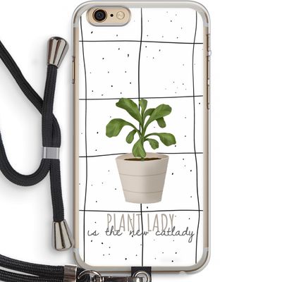 Kamerplant op vensterruit: iPhone 6 PLUS / 6S PLUS Transparant Hoesje met koord