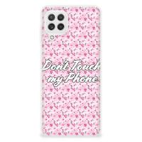 Samsung Galaxy A22 4G | M22 Silicone-hoesje Flowers Pink DTMP