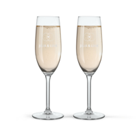 Champagneglas graveren - 2 stuks