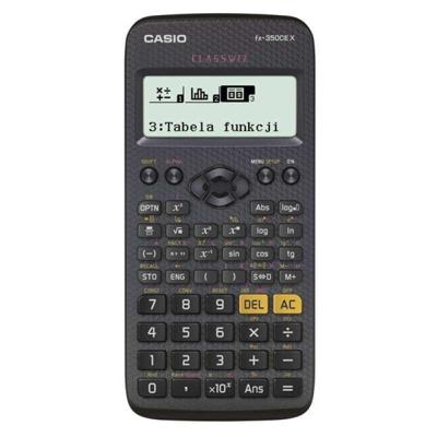 CASIO WETENSCHAPPELIJKE REKENMACHINE FX-350CEX, 379 FUNCTIES, 77X166MM, ZWART