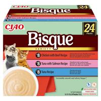 INABA Ciao Bisque Creamy soup with tuna, chicken, beef and salmon - Kattensnoepje - 24x40g