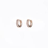 Go Dutch Label Creolen met Strass 1.5 cm Goud