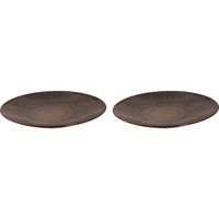 Palmer Bord coupe Victory 27 cm Bruin Stoneware 2 stuks - thumbnail