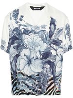 Just Cavalli chemise à fleurs - Blanc