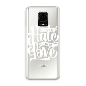 Turn hate into love: Xiaomi Redmi Note 10 Lite Transparant Hoesje