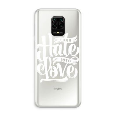 Turn hate into love: Xiaomi Redmi Note 10 Lite Transparant Hoesje