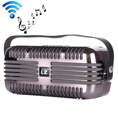 LZ E27 DC 5V draagbare draadloze luidspreker met hands-free bellen ondersteuning USB & TF kaart & 3 5 mm aux (zwart)