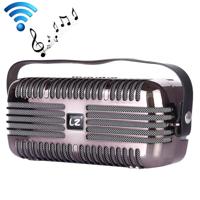 LZ E27 DC 5V draagbare draadloze luidspreker met hands-free bellen ondersteuning USB & TF kaart & 3 5 mm aux (zwart)