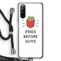 Fries before guys: Sony Sony Xperia 10 III Transparant Hoesje met koord