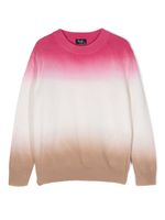 Il Gufo pull en laine vierge à effet dégradé - Rose