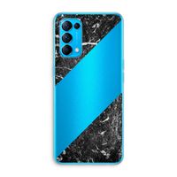 Zwart marmer: Oppo Find X3 Lite Transparant Hoesje