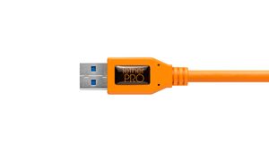 Tether Tools CUC3215-ORG USB-kabel USB 3.2 Gen 1 (3.1 Gen 1) 4,6 m USB A USB C Oranje