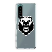 Angry Bear (white): Sony Xperia 5 III Transparant Hoesje