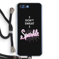 Sparkle quote: Honor 10 Transparant Hoesje met koord