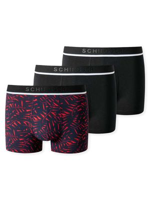 Schiesser - 3p Shorts - 95/5 - zwart, Maat:L