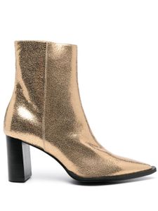 Dorothee Schumacher bottines en cuir à effet métallisé 70 mm