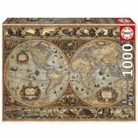 Puzzel - EDUCA - Orbis Terrarum - 1000 stukjes - Thema Reizen en kaarten - Gemengd