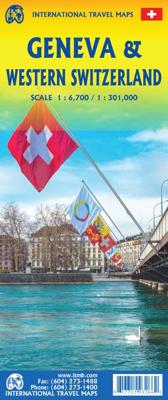 Stadsplattegrond - Wegenkaart - landkaart Genève & Westelijk Zwitserland | ITMB