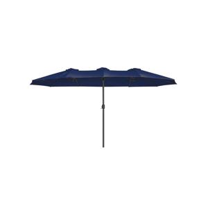 Extra grote parasol met zwengel, zwart