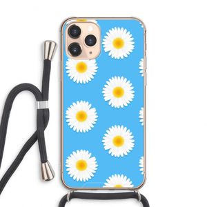 Margrietjes: iPhone 11 Pro Max Transparant Hoesje met koord