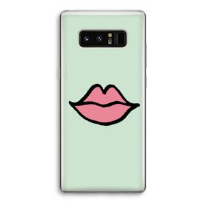 Kusje: Samsung Galaxy Note 8 Transparant Hoesje