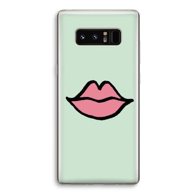 Kusje: Samsung Galaxy Note 8 Transparant Hoesje