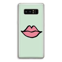 Kusje: Samsung Galaxy Note 8 Transparant Hoesje