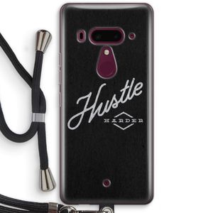 Hustle: HTC U12+ Transparant Hoesje met koord